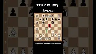Chess Trick | Queen Sac to Checkmate in Ruy Lopez