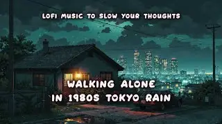 Walking Alone in 1980s Tokyo Rain &ndash; Lofi Music to Slow Your Thoughts