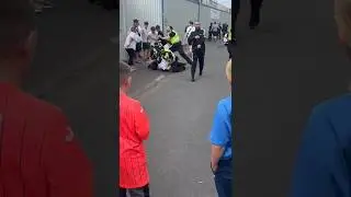 CAPPIELOW CARNAGE. Police take out Dunfermline supporters after game at Greenock Morton (2.8.2025)