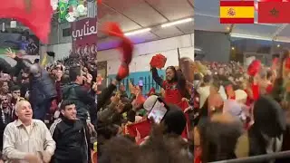 Crazy Morocco Fan Reactions To Win Against Spain