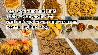 নতুন মেহমানদের সাথে সময় কাটাতে ভীষণ ভালো লাগে/হঠাৎ করে নতুন মেহমান কারা আসলেন?bengali sylheti vlog