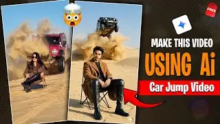 🤯 Make a Car Jump Video USING AI | Viral Desert Stunt Tutorial