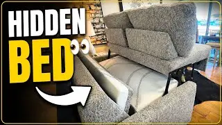 This Sofa Has a Secret 👀 Hidden Bed Inside | Space-Saving Furniture Transformation