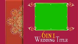 Wedding Title Background 4k without Text (Green Screen)