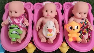 Colorful Baby Toys Fun 🧸👶 | Cute Baby Doll Bath Toys | Baby Playtime Video