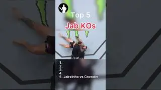 Top 5 examples of the rare jab knockout in MMA! #ufc #mma #boxing #jiujitsu #grappling #wrestling
