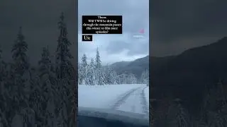 Driving through the mountain passes 😬😰 #shorts #washington