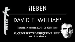 Sieben & David E. Williams en concert