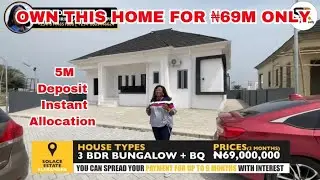 OWN THIS HOME FOR ₦69M ONLY | 3-Bedroom bungalow with BQ | Pay 5M get instant allocation