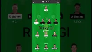 DC VS SRH Dream11 Gl Team #ipl2023 #cricket #fantasycricket #fantasyteam #dcvsrhdream11team