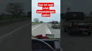 jalan tol sepi efek perpanjangan PPKM #Shorts
