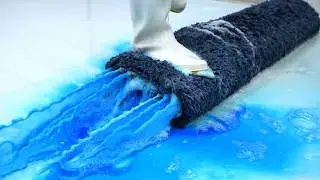 From Dirty Shaggy Rug to Deep Blue Beauty – Most Satisfying Foam Cleaning, Satisfying Videos