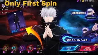 New GoJo Collaboration || Only First Spin || Thank you Garena Free Fire 