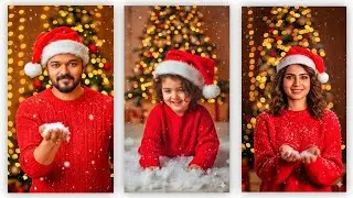 🌲 Happy Christmas Kids Ai Photo Editing Tutorial Tamil 2025 😍 Boys and Girls Christmas Photo Editing