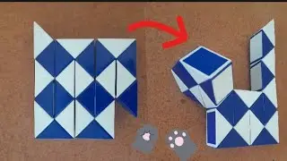 turn a magic snake cube into a cat