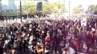 Occupy Frankfurt - Demo am 22.10.11 mit Synapsenkitzler Frazy