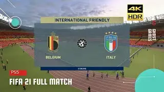 FIFA 21 | Belgium vs Italy | UEFA Euros 2020 Quarter Final | PS5 Gameplay 4K HDR 60FPS