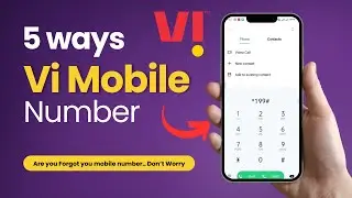 Vi Mobile Number | How to Find Own Vodafone Idea Mobile Number | Easy Methods to Check Vi Number