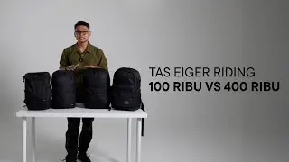 What is the difference between the 100 thousand and 400 thousand EIGER Riding bags?