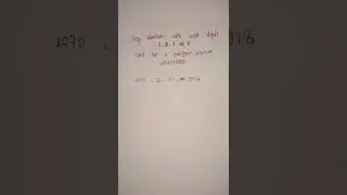 Maths trick to answer that, a number is not perfect square Number|| #shorts #mathematics #maths