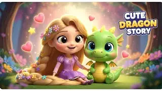 Rapunzel & the Friendly Dragon 🐉 | 5-Minute 3D Animated Story for Kids | Fairy Tale Cartoon