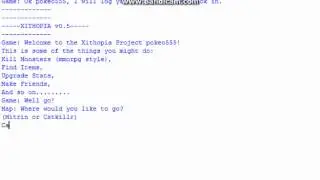 Xithopia Project Text Based RPG (v0.5) (Made with Python 3.2.2)