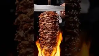 Kebab Volcano 🌋  AI Flame Grilled Sound Feast EP2 #AIMunch #AIFood #ASMRFood #AImukbang