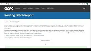Web Based Bulk Routing and Driving Distance Tool