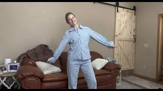 Try On And Overview Of This Plaid Pajama Set!
