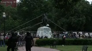 Protesters try to pull down Jackson statue in DC