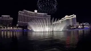 Intel drone show @ Bellagio Fountains in Las Vegas