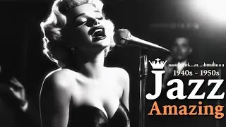 Jazz Night with A Attractive Diva : Romantic Elegant Jazz Music. 1950s Old Jazz Bar. Female vocal