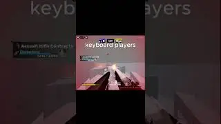 keyboard vs controller  #roblox #rivals