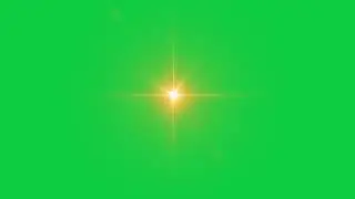 Yellow Flare Light Effect Background Animation | Green Screen