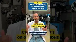 Main risks of not treating kidney stones