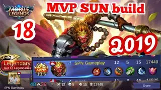 MLBB SUN best custom build MVP Legendary 2019 Nory Gameplay #15
