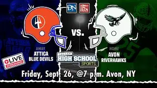 SEC. V FOOTBALL: Attica v Avon | Friday, Sept. 26, 2025 at 7 p.m.