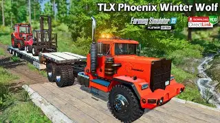 Farming Simulator  22 : Let's play with TLX Phoenix Winter Wolf Truck Mod | simulator gamepaly