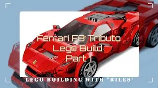 LEGO  kit build Ferrari F8 Tributo Part 1 with 