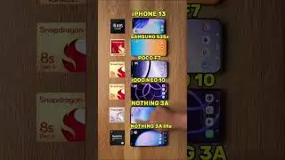 iPhone 13 vs Samsung S25+ vs POCO F7 🔥 Performance Test | Best Phone 2025? #iphone #shorts