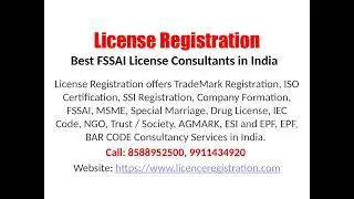 License Registration - Best FSSAI License Consultants in India