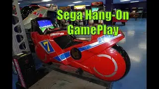 Watch Me Play Sega's 1985 Hang-On Bike View From the Screen at The Skylon Tower Ontario Canada