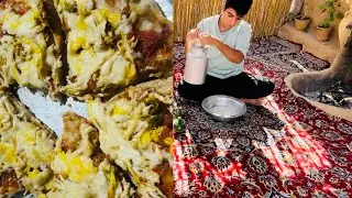 Cooking Pizza on Fire in My Village Cottage 🍕🔥