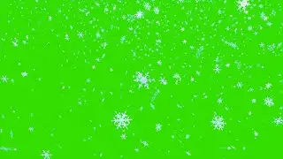 Green Screen Snowflakes effect FREE download overlay Winter footage