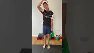 Band assisted neck stretch