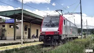 E483 MERCITALIA RAIL per la prima volta sulla linea Caserta-Foggia.Incrocio ad Ariano Irpino!