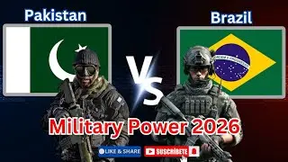 Pakistan vs Brazil Military Power Comparison 2026 🇵🇰⚔️🇧🇷 | Pakistan Army vs Brazil Army Comparison 