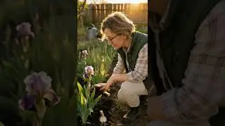 Уход за бородатыми ирисами: секреты и советы по уходу #лайфхак #ирисы #цветы