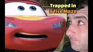 LIGHTNING AND MATER TRAPPED IN MAZE LOOP #funny #shorts #youtubeshorts #disney #cars