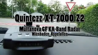 Quintezz XT-7000 Z2 Radarwarner Test vs. mobile KA-Band Radarfalle Multanova 6F